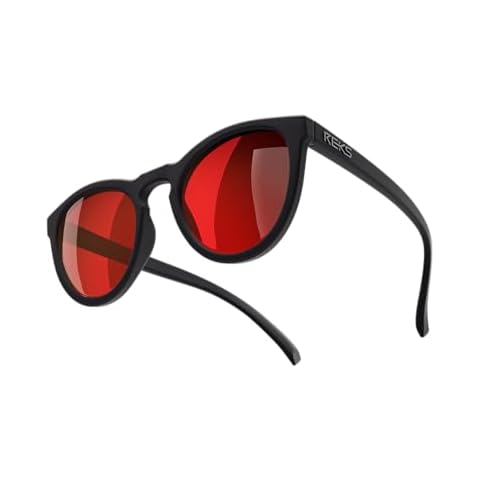 ST Black ROUND I Black-Red Mirror Polarized lens Cover