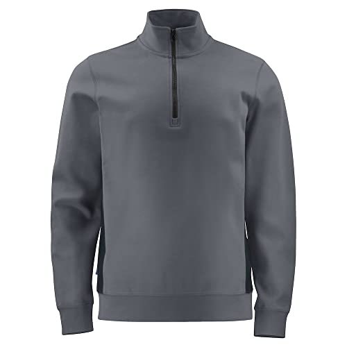 Sweat gris homme grande taille 4XL basique en coton confortable