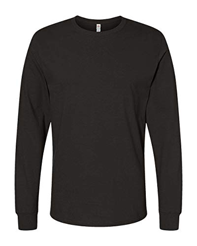 T-shirt manches longues Fruit of the Loom en coton peigné premium de qualité