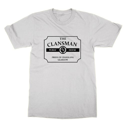 T-shirt The Clansman en coton noir col rond style rock écossais