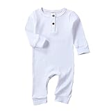 Newborn Baby Boy Girl One Piece Romper Jumpsuit Solid Ribbed Baby Boy Clothes Outfits