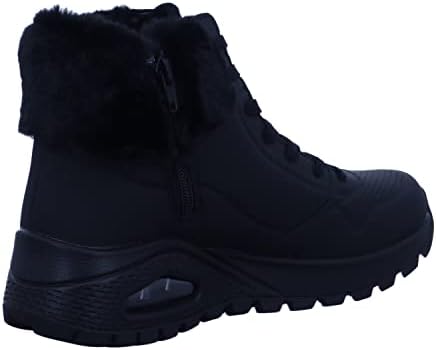 Skechers Women's Sneaker Fashion Boot, Black/Black, 8 | Image 4