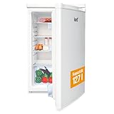 Lord R2 – Kühlschrank klein, 85 cm, 127 L, freistehend, ohne Gefrierfach, leise 39 dB, Energieklasse E, weiß