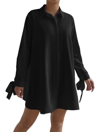 Robe casual à nouer vêtement d'été fluide et tendance pour femme