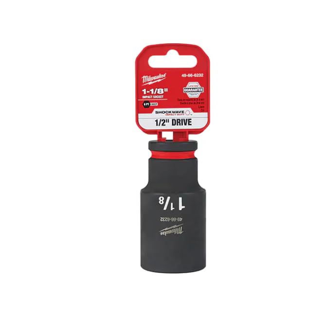 Amazon.com: Milwaukee 49666232 Shockwave 6 Point Impact Socket, 1