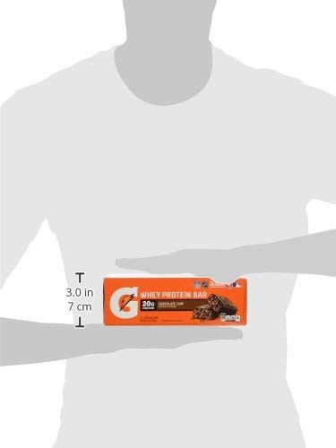 Gatorade Whey Protein Recover Bar, Chocolate Chip, 2.8 Ounce Bars (12 Count) #TOP7