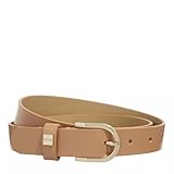 Aus edlem italienischem Leder BOSS Women\'s Scarlet B. 2,5cm N-R Belt, Medium Beige261, 85