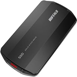 【Amazon.co.jp限定】バッファロー SSD 外付け 1TB USB3.2 Gen2 Type‐C 最大読出速度1050MB/秒 防塵防滴 IP55 耐衝撃 MIL‐STD ポータブル【 iPhone 15 15