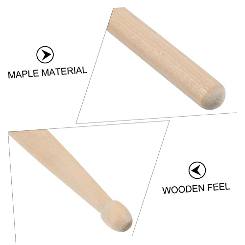 Par de baquetas de madera de arce 5A para percusión miniatura 3