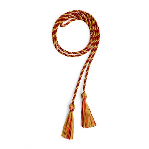 Image of Endea Graduation Single Honor Cord Two-Color (Red /AntiqueGold)