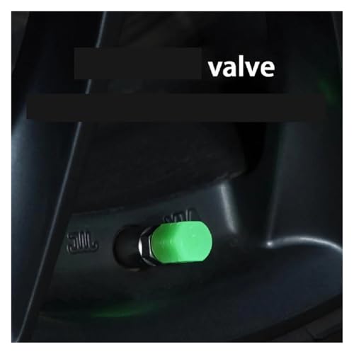 Cubiertas de válvula Verde Azul para Bicicleta miniatura 3