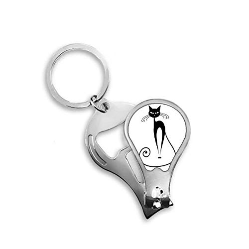 Coupe-ongles de pieds motif chat noir DIYthinker pince pédicure acier
