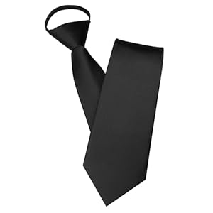 3.15“Solid Color Pre-tied Adjustable Necktie for Business and Wedding