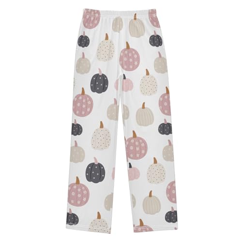 Boys' Pants Cute Boho Pumpkin Long Bottoms Jogger Pants Elastic Waist Trousers with Pockets S-XL