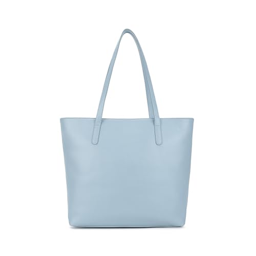 Image of Fastrack Casual Laptop Tote Bag for Girls, Large Size with a Zipper Closure and Padded Laptop Compartment, Compatible with Laptops up to 15 inches, Double Handle Type