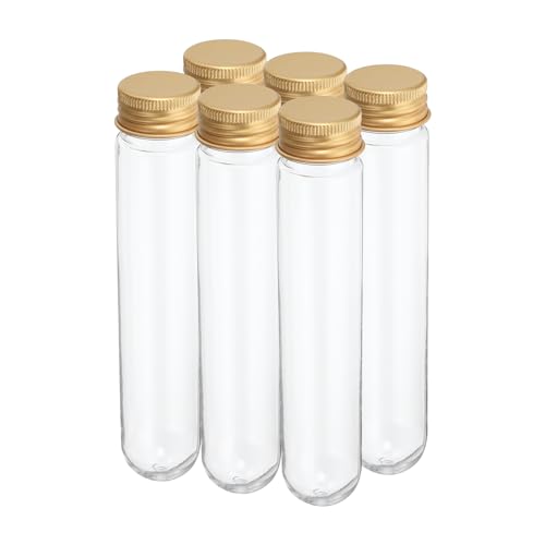 Tubes à essai pour fête scientifique PATIKIL 80ml, éprouvettes en plastique bonbons, 6pcs