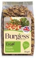 Burgess Excel Nature Snacks Apple 80g by Burgess Pet Care