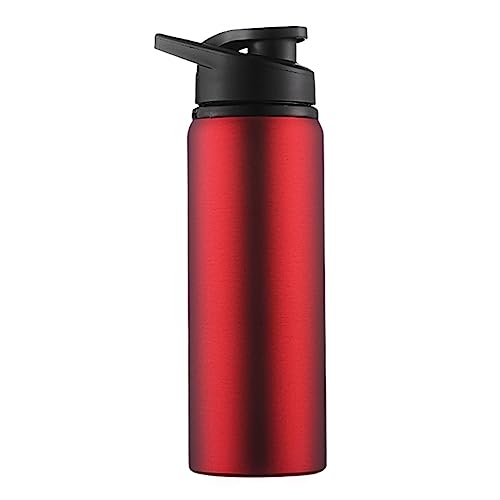 Altsuceser Sports Water Bottle - 24 Oz, Stainless Steel Metal Water Bottle for Men, Women & Kids, Leak Proof Sports Water Flask Travel Sports Fitness Drinking Bottle Red 700ML