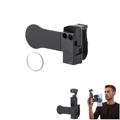 Support de téléprompteur pour DJI Pocket 3 avec griffe froide pour micro et LED