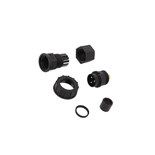 Prise mâle 3 PIN doré AMPH pour une transmission audio sans perte en installation fixe de studio