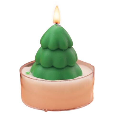Velas Tea Light Navideñas, Velitas de de Soja Artesanales para Fiestas, Navideños Para Hogar Fiestas Dormitorio Mesa Banquete