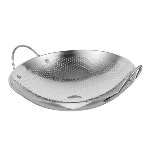 Wok de acero inoxidable con doble asa y tapa miniatura 1