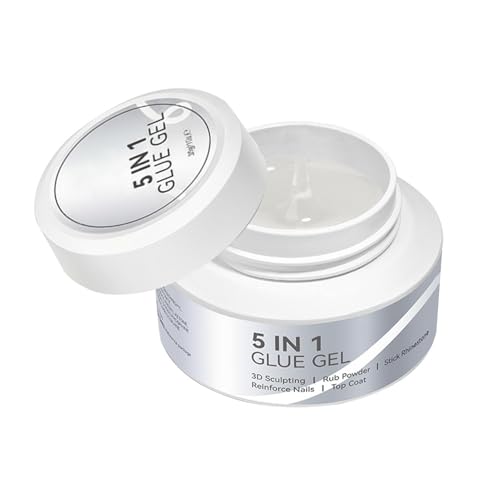Tricolor Fish Nail Rhinestone Gle Gel | Nil Glue Gel | Rhinestone Gle Clear Nail Gem Adhesive for 3D DIY Decorations Nils Art Super Strong Glue for Jewelry Diamonds No Wipe Neede