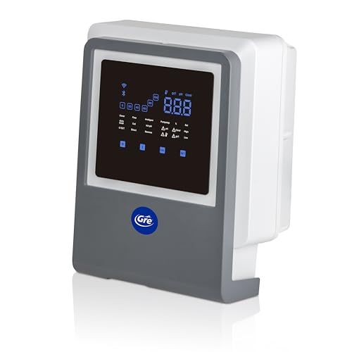 Gre SWGA100 - Electrolisis de Sal conectada, Todo en uno con Controlador PH, para Piscinas de hasta 100 m3