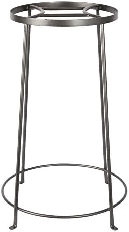 Achla Designs FB-33 Argyle IV Wrought Iron Plant Stand, 24" H, Graphite