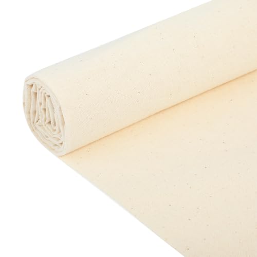 HekouJiub Tela de Lino de Muselina 160x50 cm Lino Suave Telas de Bordado Tela de Algodón para Coser Muselina Bordar Telas de Lona para Manualidades Ropa DIY