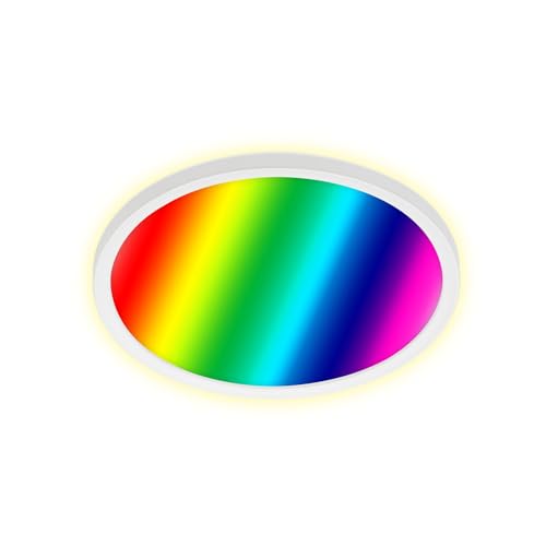 Lampe de plafond RGB Briloner pour une ambiance de salon feutrée