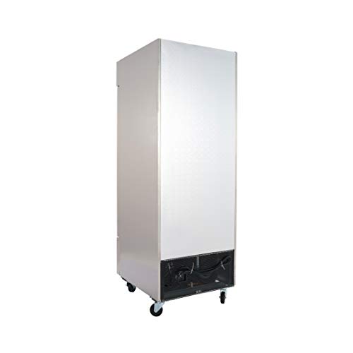 Peak Cold Single Door Refrigerator; Commercial Reach In Stainless Steel, White Interior; 23 Cubic Ft, 29" Wide #TOP1