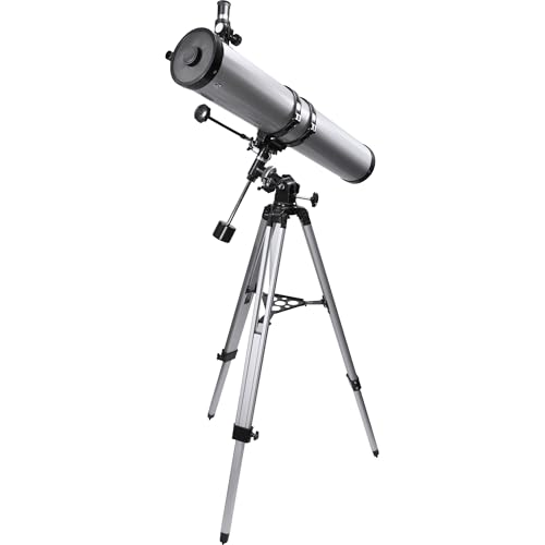 Barska Starwatcher 900x114mm 675 Power Reflector Telescope with Equatorial Mount, 3x Barlow Lens, Moon Filter