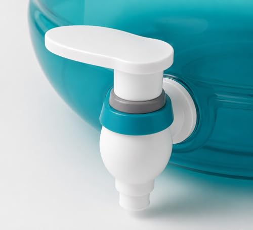 Image of Plastic Water Dispenser Jar with Tap for Home and Office, Peacock Green, Unbreakable (Virgin Quality), 10 Litre, Green