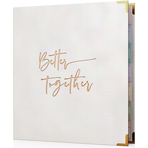 Wedding Planning Book and Organizer for Brides - Exquisite 200 Pages Wedding Binder Organizer | Wedding planner book and organizer 2026 - Unique Engagement Gifts for Couples