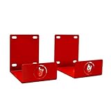 TradeTidy Red Ladder Brackets (Pair) – Heavy Duty Steel Ladder Holders for Wall or Van Mounting | Ideal for Garages, Workshops, Sheds & Trade Vans | Made in UK | Wall Mounted Storage Hooks