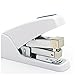 FEELIN Staplers for Desk Desktop Stapler Durable Metal Stapler 50 Pages Capacity Multifunctional Single Finger Contact Stapler Suitable for Office Or Desk White Heavy Duty Stapler