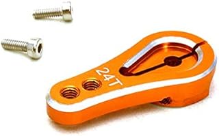 Integy RC Model C27010ORANGE Billet Machined Alloy Servo Horn 24T for Hitec Servo (r=16, 20mm)