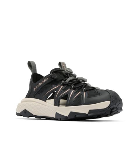 Columbia Womens Peakfreak Rush Shandal, Black/Rose Metallic, 7