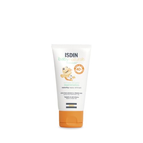 ISDIN Baby Naturals Pomada del Pañal Regeneradora, Protege y Regenera la Piel Sensibilizada, con 40% Zinc, 100 ml