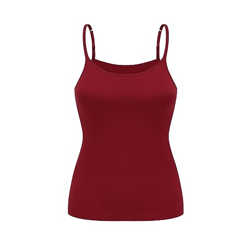 Image of Womens Modal Built-in Bra Padded Camisole Yoga Tanks Tops