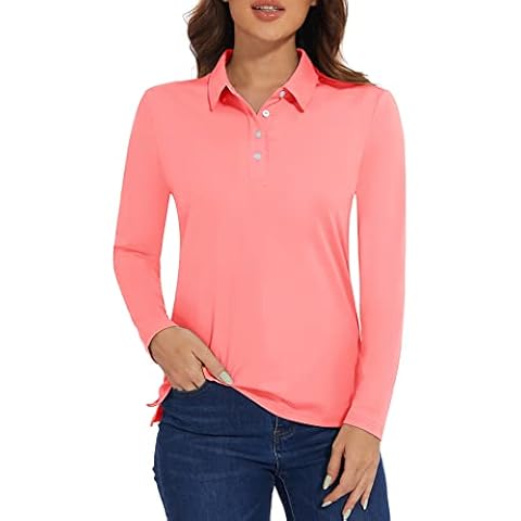MAGCOMSEN Women's Long Sleeve Polo Shirt Cover