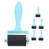 Poignée adaptée aux enfants : la poignée bleue est conçue de façon ergonomique pour s'adapter confortablement aux mains des enfants, une prise sûre et confortable, outil de peinture à l'huile, applicateur de rouleau de colle