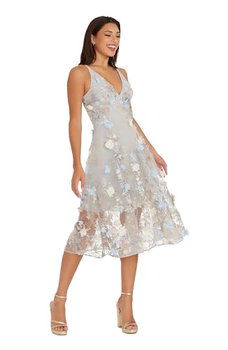 Dress the Population Women's Audrey Fit and Flare Midi Dress2