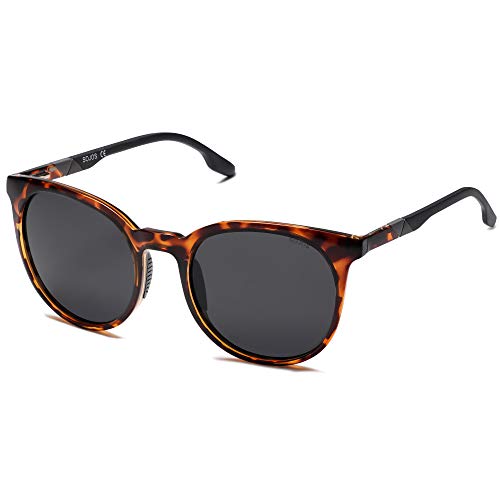 SOJOS Oversized Round Polarized Sports Sunglasses for Women Men, Ultralight TR90 Womens Mens Sport Sunglasses SJ2092