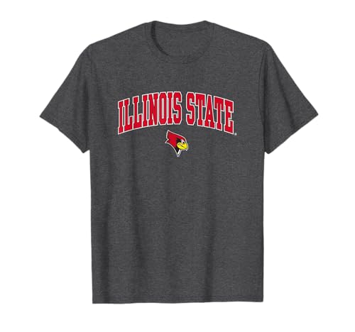 Illinois State Redbirds Arch Over Dark Heather T-Shirt