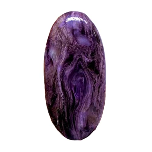 Pierre charoite ovale pour la fabrication de bijoux artisanaux et pendentif bohème