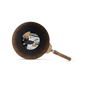 Shri & Sam Eliza Non-Stick High Grade Aluminium Multi Tawa with Soft Touch Wooden Coating Finish (All cooktop Friendly) (26 cm)
