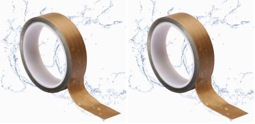 Image of High Temperature Teflon Tape 1 inch x 33 feet PTFE Adhesive Teflon Tape - Fits Weston,FoodSaver, Seal A Meal, Cabellas Vacuum (Pack of 2)