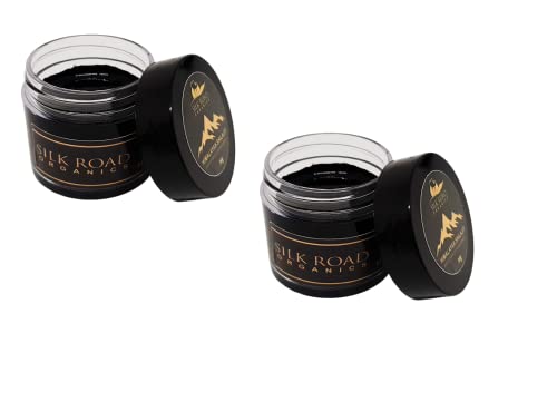 Silk Road Organics Pure Himalayan Shilajit (Pack Of 2-30 Gm) With Measuring Spoon, Shilajit Resin With Fulvic Acid And Trace Minerals For Metabolism & Immune System Support #TOP9